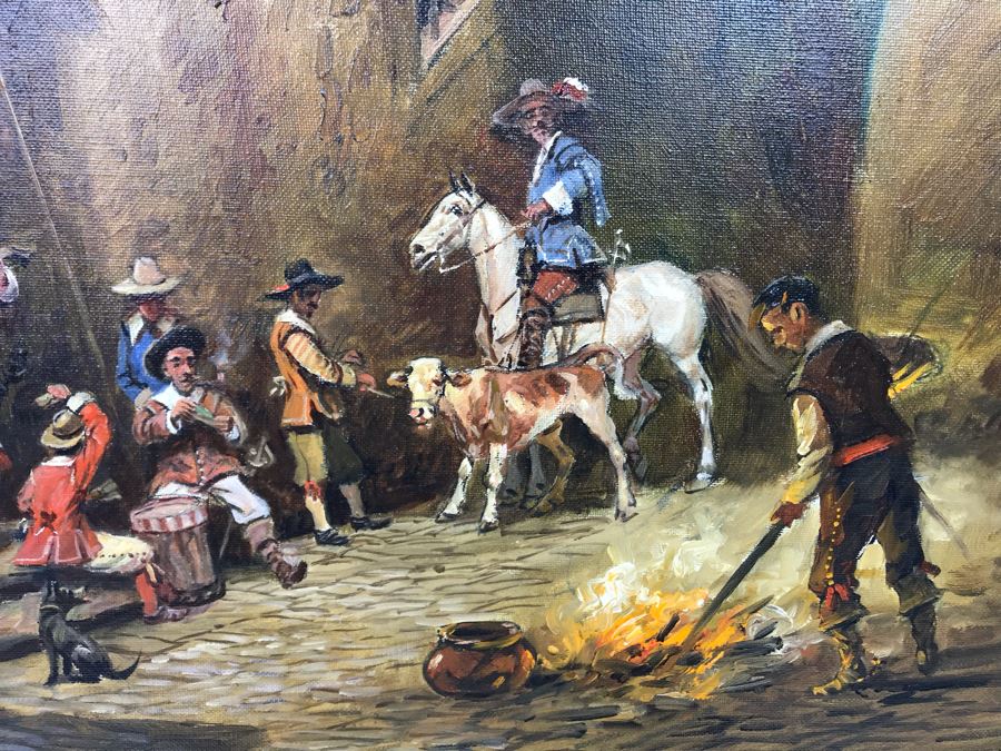 Original Signed Oil Painting By German Painter Max Ohmayer (1903-1970) Rothenburg 19 X 23 - LJE [Photo 6]