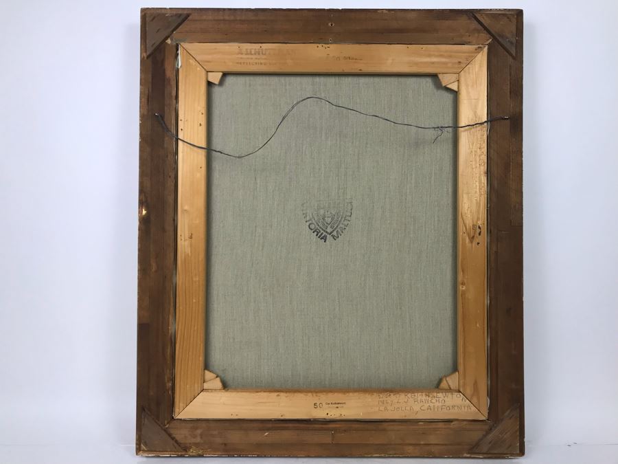 Original Signed Oil Painting By German Painter Max Ohmayer (1903-1970) Rothenburg 19 X 23 - LJE [Photo 11]