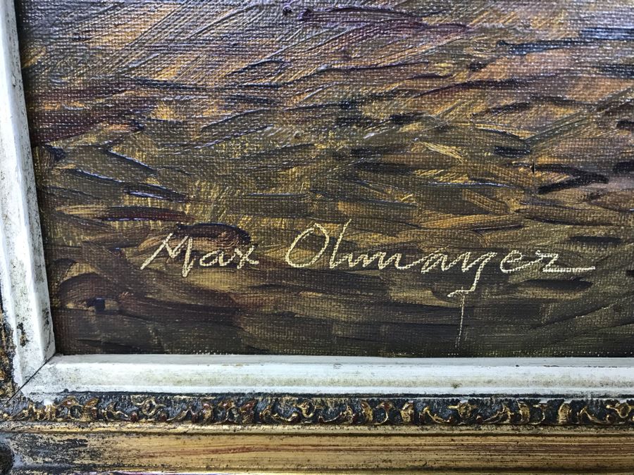 Original Signed Oil Painting By German Painter Max Ohmayer (1903-1970) Rothenburg 19 X 23 - LJE [Photo 8]