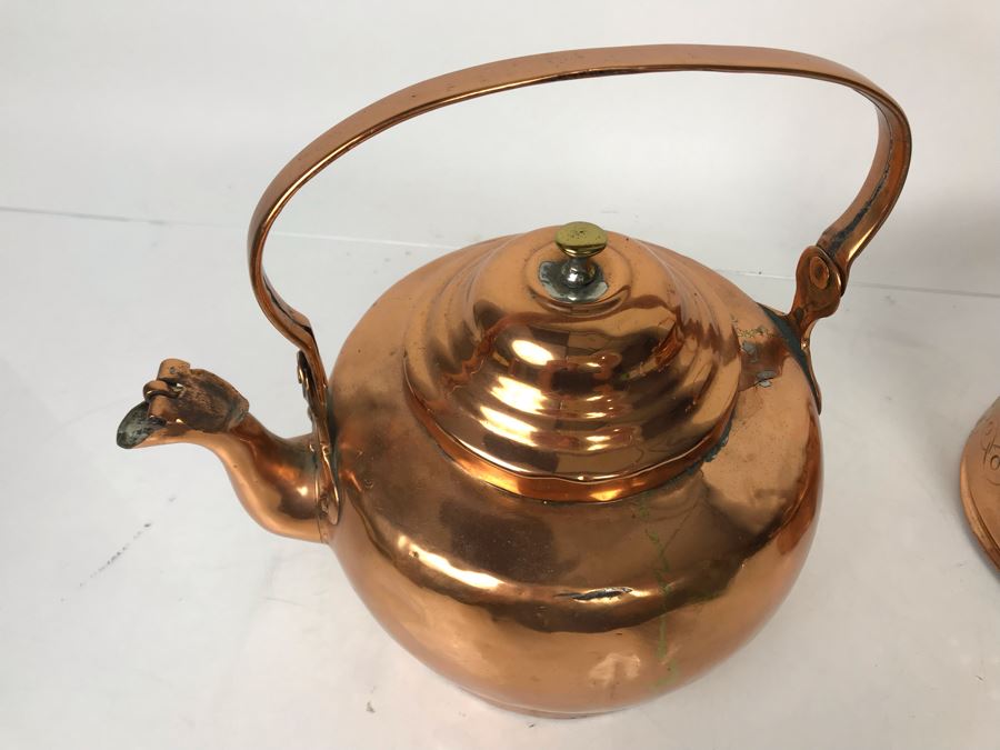 Copper Teapot And Copper Watering Can - LJE [Photo 10]