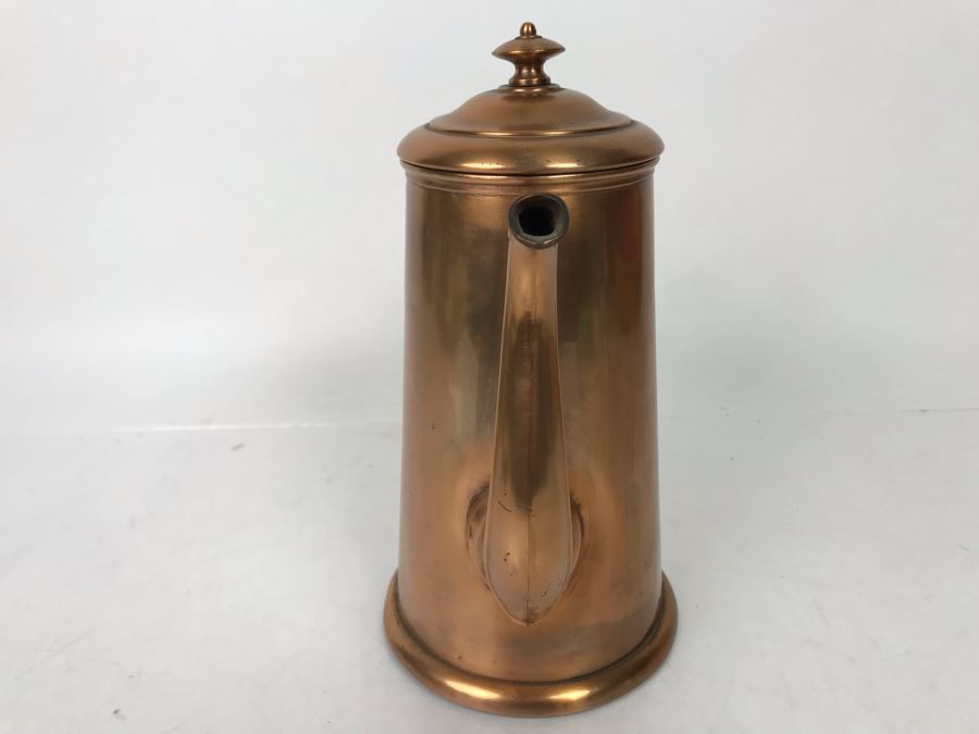 Vintage German Copper Coffee Pot Rein Nickel 1.5L 10H - LJE [Photo 3]