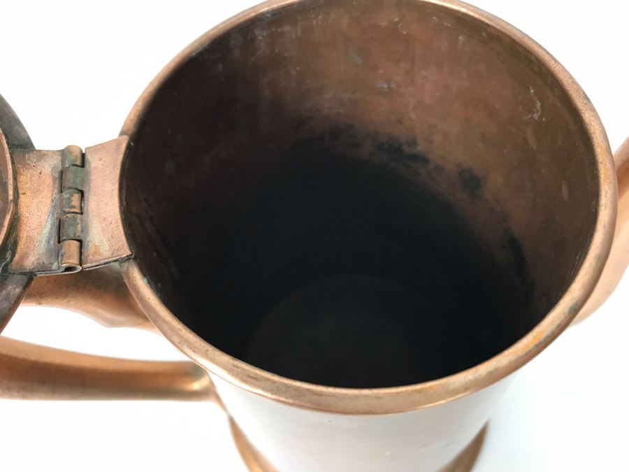 Vintage German Copper Coffee Pot Rein Nickel 1.5L 10H - LJE [Photo 6]