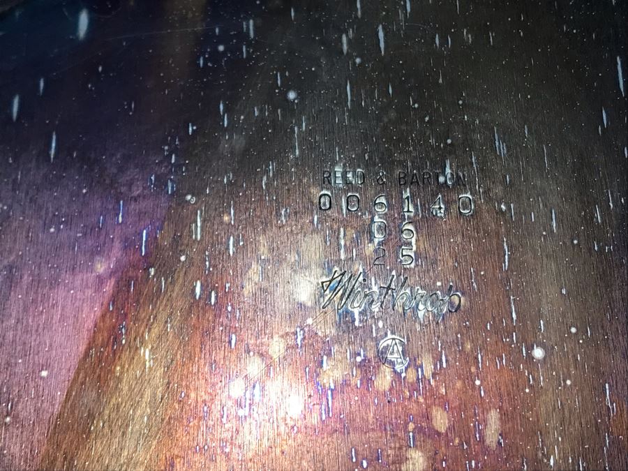 Large Reed & Barton Silverplate Tray Winthrop 30 X 21 - LJE [Photo 7]