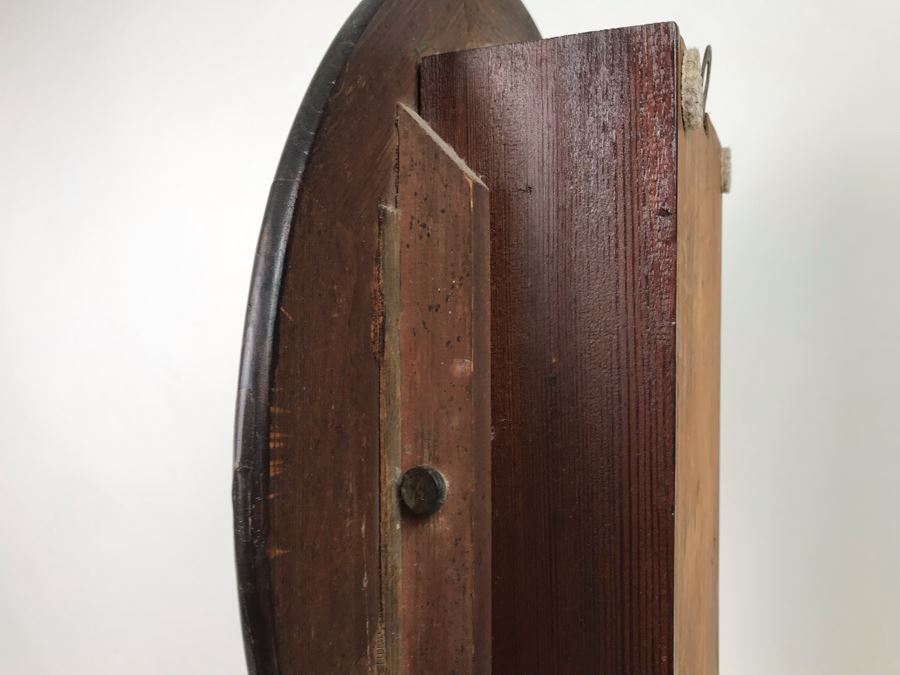 Vintage Wooden Inlay Wall Clock 17W X 28H - LJE [Photo 10]