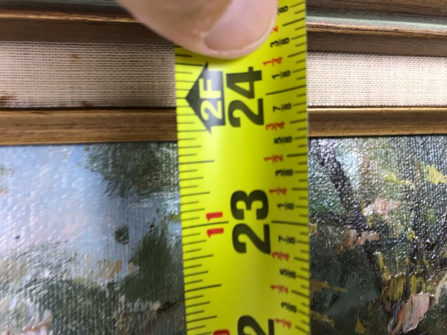 Original Signed Oil Painting On Canvas Signed Jean M. 36 X 24 - LJE [Photo 11]