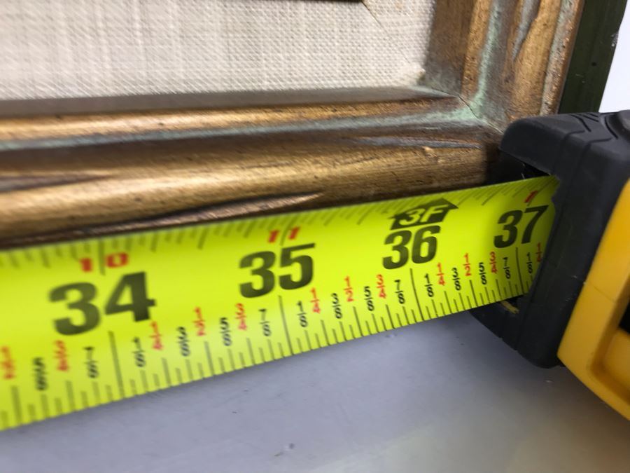 Original Signed Oil Painting On Canvas Signed Jean M. 36 X 24 - LJE [Photo 10]