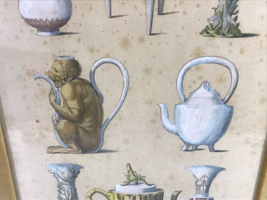 Pair Of P. (Paul) Fourdrinier (1698-1758) Etchings In Vintage Italian Frames 18.5 X 28 - LJE [Photo 10]