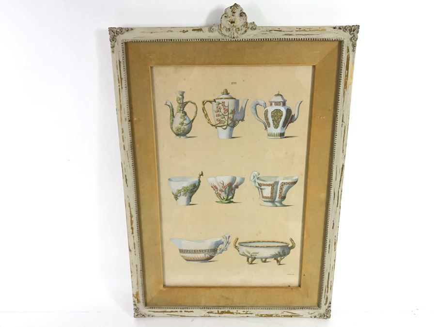 Pair Of P. (Paul) Fourdrinier (1698-1758) Etchings In Vintage Italian Frames 18.5 X 28 - LJE [Photo 2]