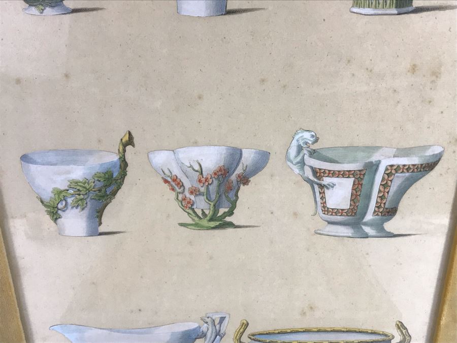 Pair Of P. (Paul) Fourdrinier (1698-1758) Etchings In Vintage Italian Frames 18.5 X 28 - LJE [Photo 4]