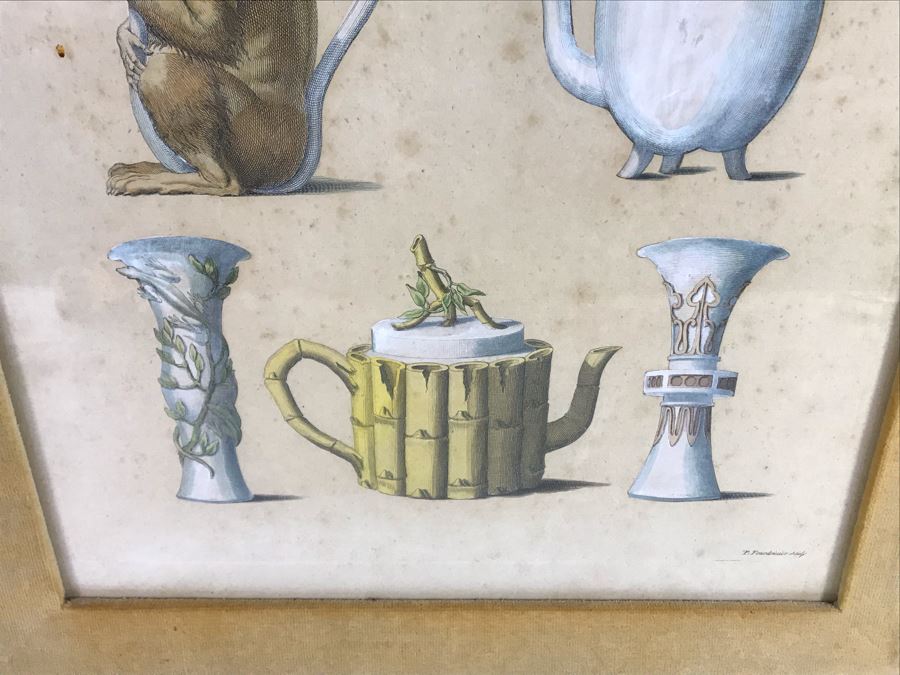 Pair Of P. (Paul) Fourdrinier (1698-1758) Etchings In Vintage Italian Frames 18.5 X 28 - LJE [Photo 11]