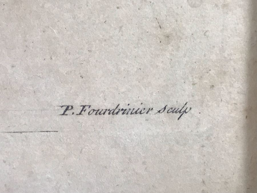Pair Of P. (Paul) Fourdrinier (1698-1758) Etchings In Vintage Italian Frames 18.5 X 28 - LJE [Photo 12]
