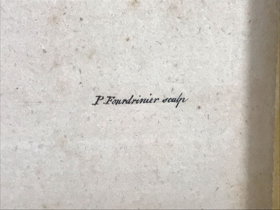 Pair Of P. (Paul) Fourdrinier (1698-1758) Etchings In Vintage Italian Frames 18.5 X 28 - LJE [Photo 6]