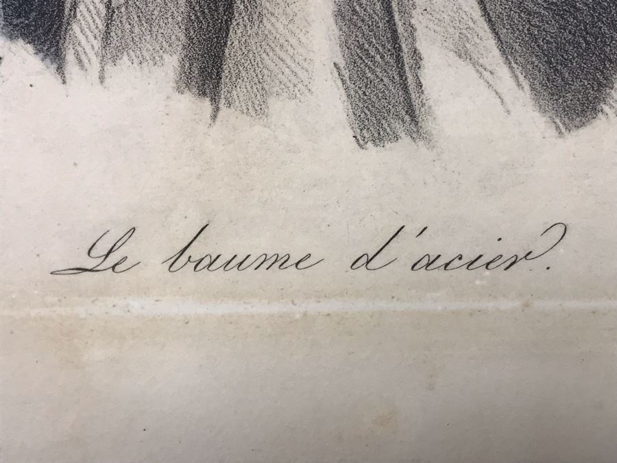 Original Louis-Leopold Boilly (1761-1845) Dentist Hand Colored Etching Titled 'Le Baume D'acier?' Signed In Plate 11 X 14 - LJE [Photo 6]