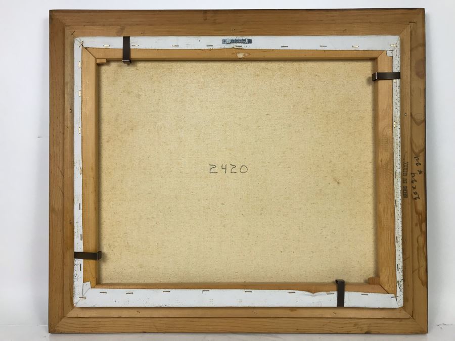 Original Signed Oil Painting On Canvas Signed Peter 28 X 24 - LJE [Photo 11]