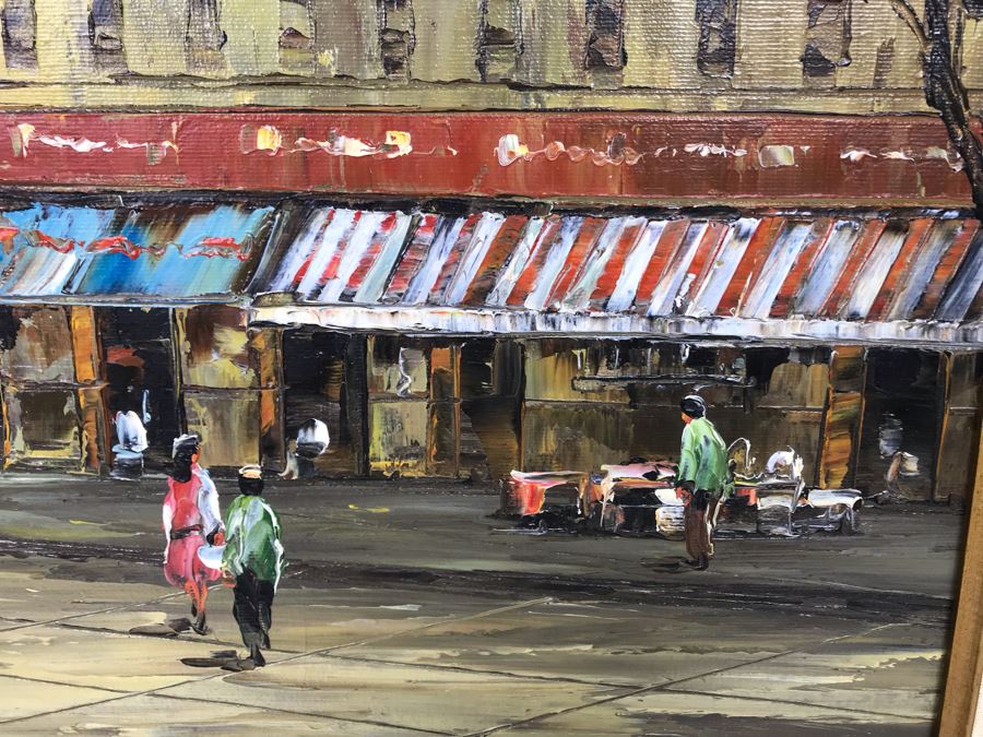 Original Signed Oil Painting On Canvas Signed Peter 28 X 24 - LJE [Photo 6]