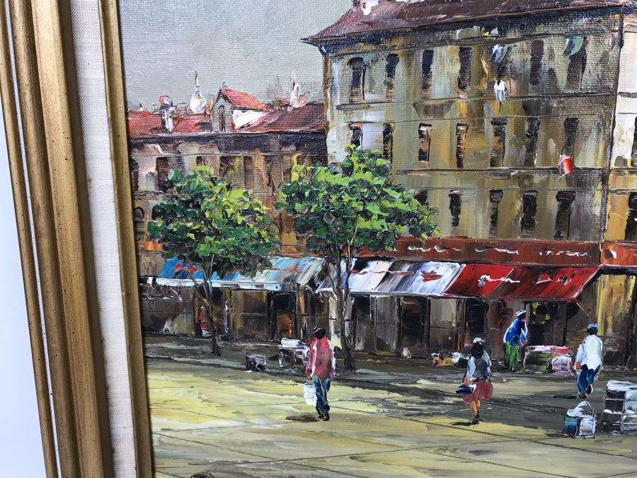 Original Signed Oil Painting On Canvas Signed Peter 28 X 24 - LJE [Photo 4]