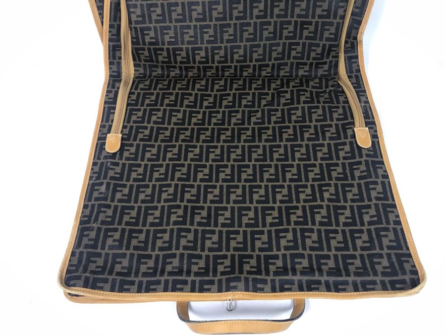 Real Fendi Roma Italy Ladies Garment Bag Luggage - LJE [Photo 4]