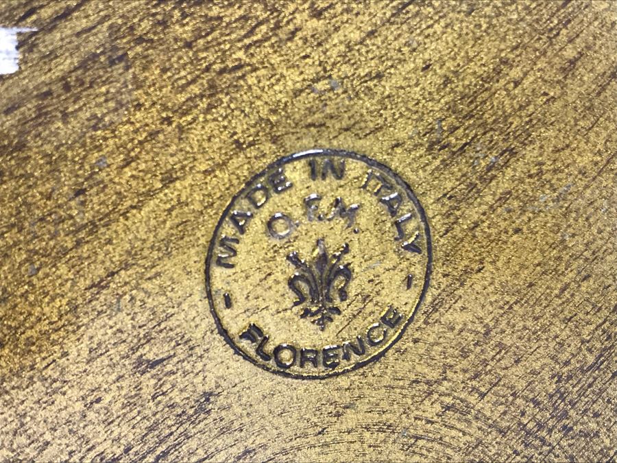 White Italian Footed Shell Bowl, Pair Of Italian Florence Plastic Wastebaskets And White Portugal Gardeners Eden Plant Pot - LJE [Photo 10]