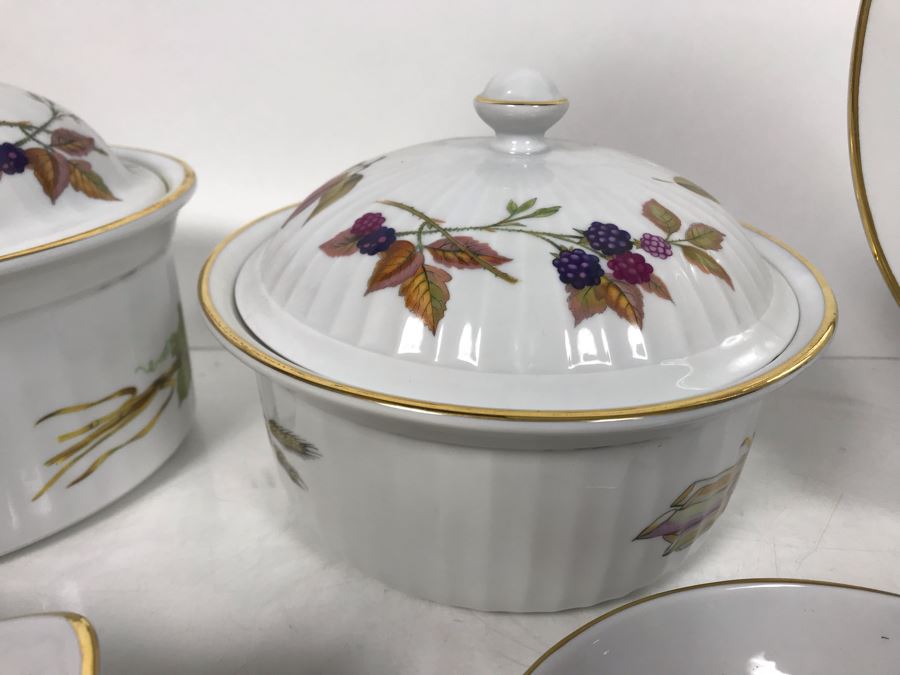 Royal Worcester Fine Porcelain Collection Evesham Pattern - 10 Pieces - LJE [Photo 8]