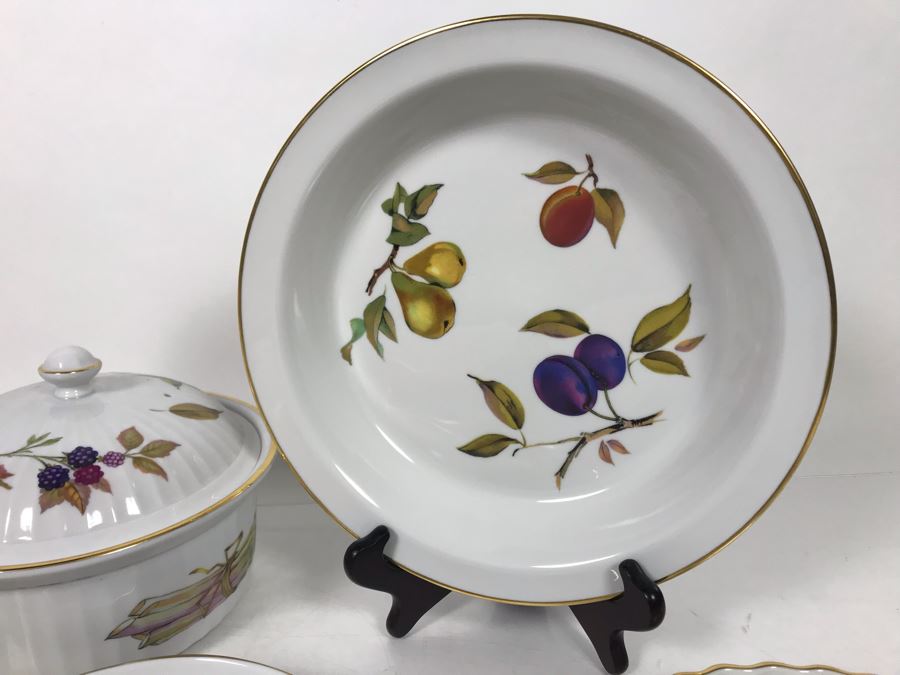 Royal Worcester Fine Porcelain Collection Evesham Pattern - 10 Pieces - LJE [Photo 7]