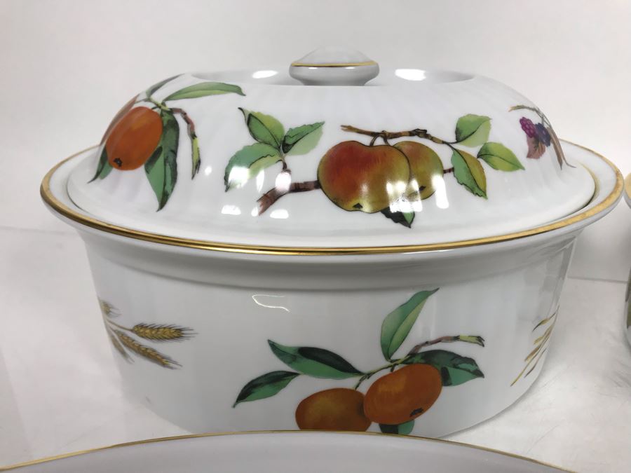 Royal Worcester Fine Porcelain Collection Evesham Pattern - 10 Pieces - LJE [Photo 9]
