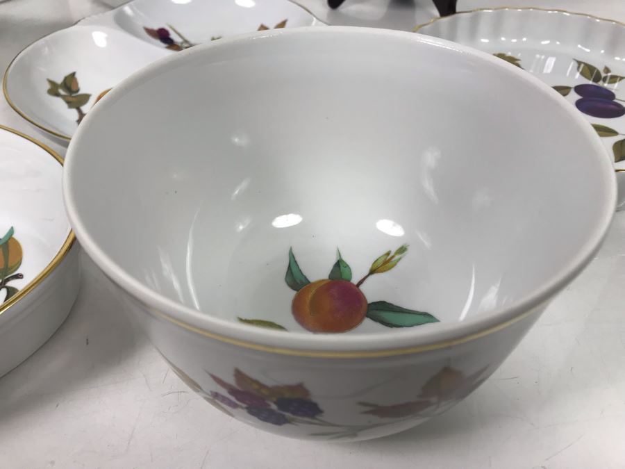 Royal Worcester Fine Porcelain Collection Evesham Pattern - 10 Pieces - LJE [Photo 6]