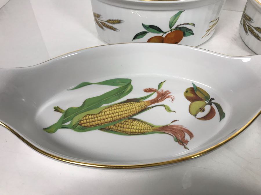 Royal Worcester Fine Porcelain Collection Evesham Pattern - 10 Pieces - LJE [Photo 10]