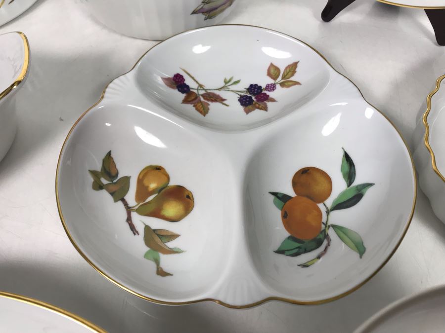 Royal Worcester Fine Porcelain Collection Evesham Pattern - 10 Pieces - LJE [Photo 4]