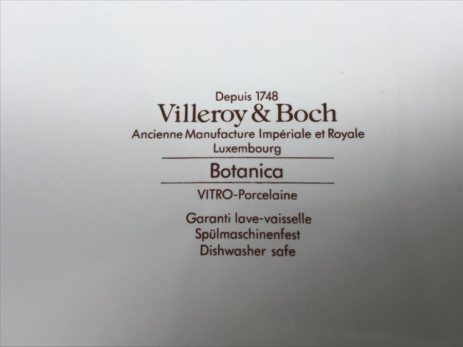 Villeroy & Boch Porcelain Collection Botanica Pattern Over 30 Pieces - LJE [Photo 19]