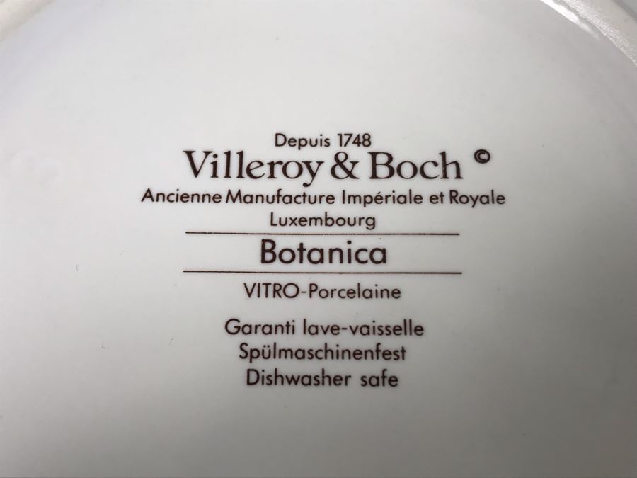 Villeroy & Boch Porcelain Collection Botanica Pattern Over 30 Pieces - LJE [Photo 20]
