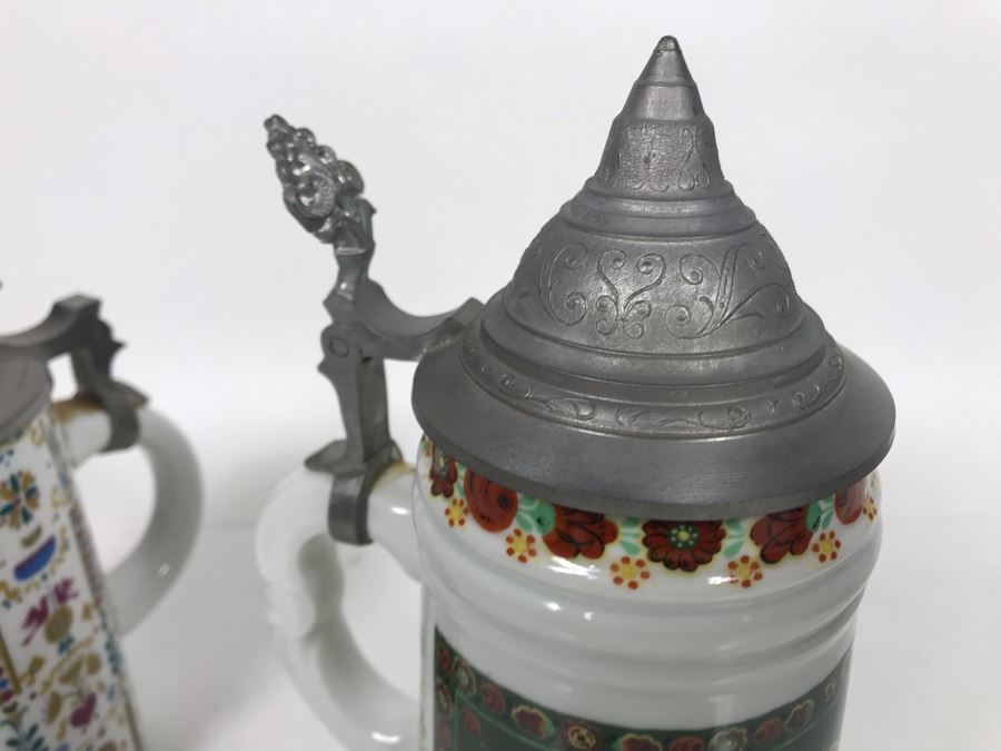 Collection Of (6) Vintage German Beer Steins Some Kaiser - LJE [Photo 19]