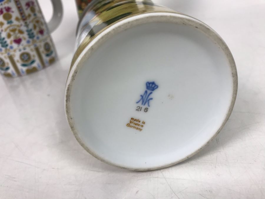 Collection Of (6) Vintage German Beer Steins Some Kaiser - LJE [Photo 15]