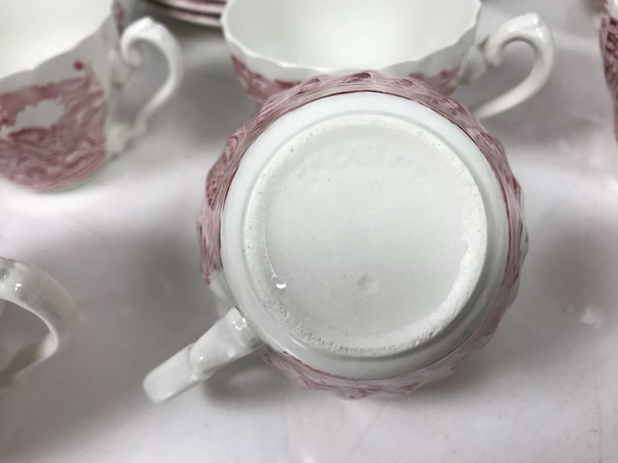 Myotts 'Country Life' Hand Engraved English Scenes Fine Staffordshite Ware Made In England China Set Apx 24 Pieces [Photo 7]