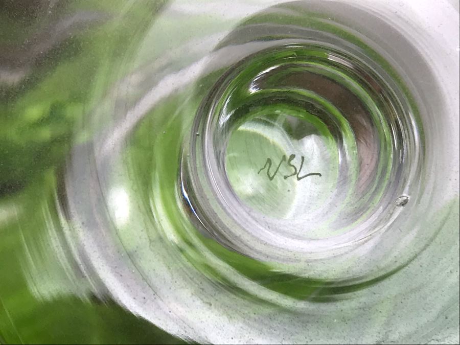 (12) Vintage 1959 Fine Cut Italian Crystal Stemware Glasses Signed VSL 5.5H - LJE [Photo 8]