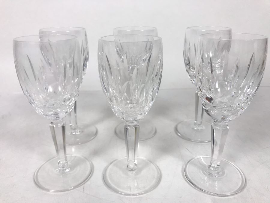 (6) Waterford Crystal Stemware Glasses 5H - LJE