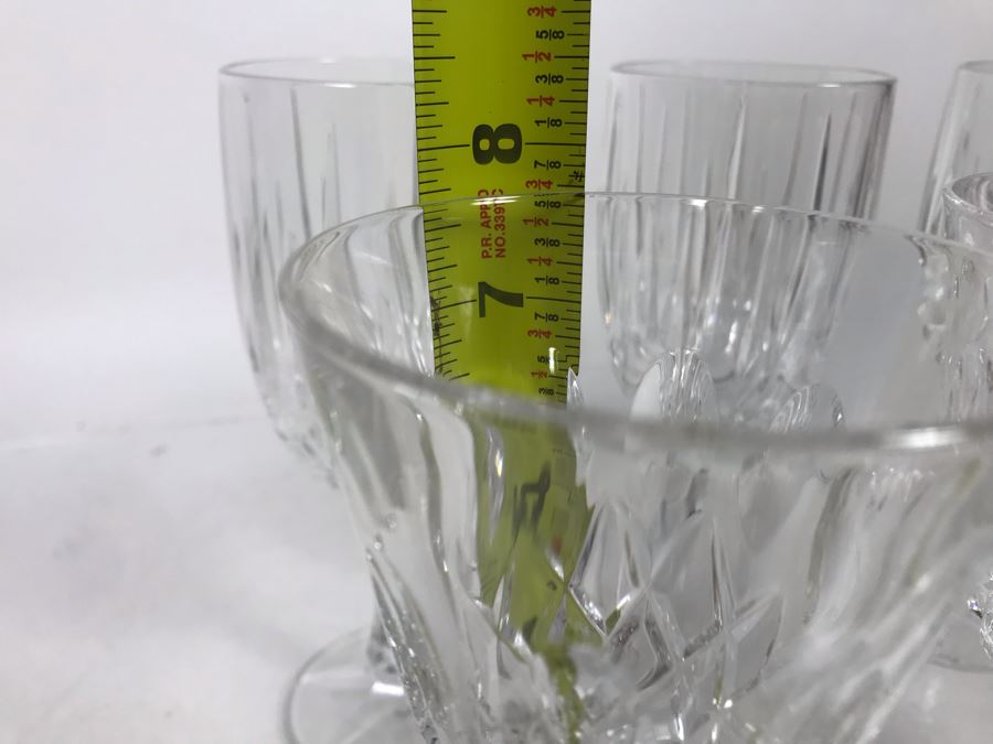 (6) Crystal Stemware Glasses 7.75H / 8H - LJE [Photo 3]