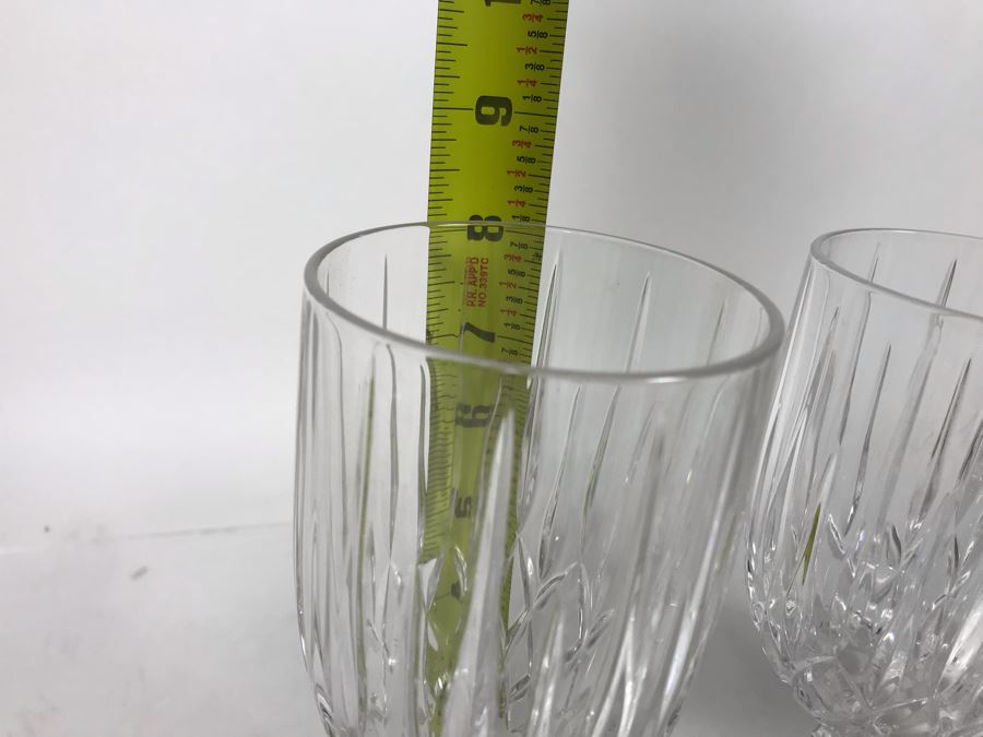 (6) Crystal Stemware Glasses 7.75H / 8H - LJE [Photo 4]