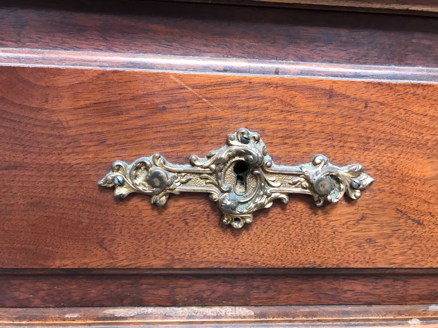 Stunning Hand Carved European Cabinet Armoire With (3) Glass Shelves 52W X 22D X 92H - See Photos For Details - LJE [Photo 13]