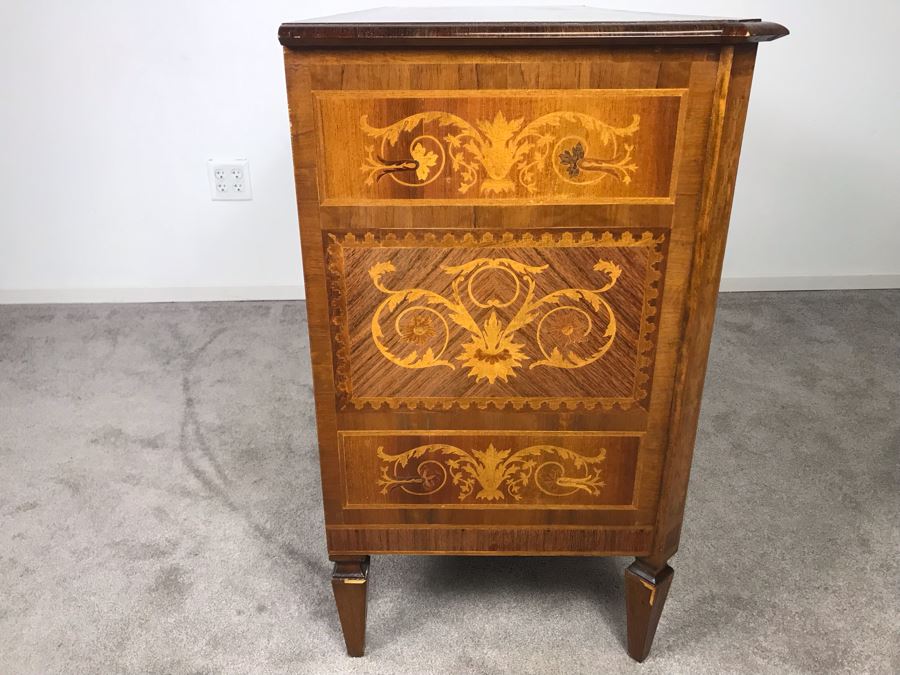 Antique Art Nouveau European Chest Of Drawers Dresser With