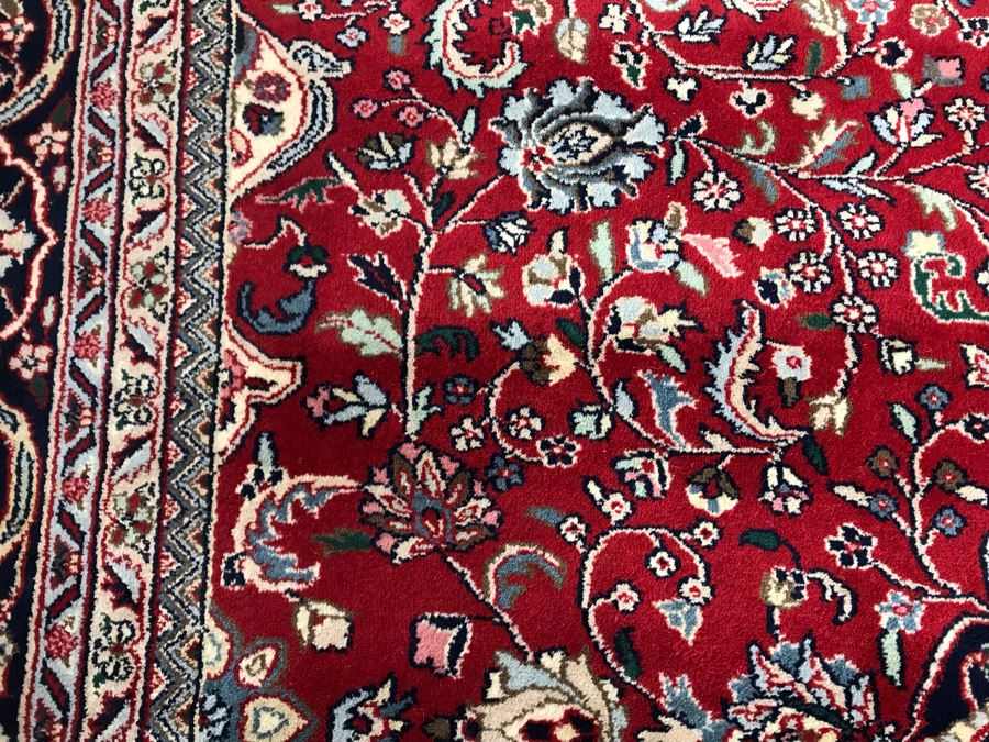Large Hand Knotted Thick Pile Wool Persian Area Rug With 12'6' X 9'2' - LJE [Photo 8]