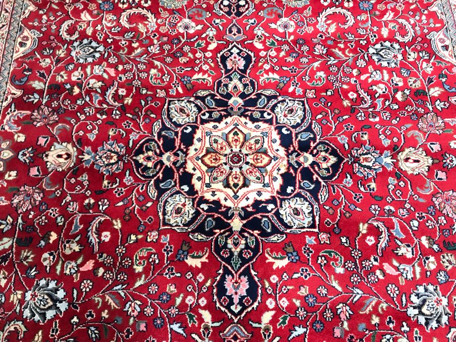 Large Hand Knotted Thick Pile Wool Persian Area Rug With 12'6' X 9'2' - LJE [Photo 6]