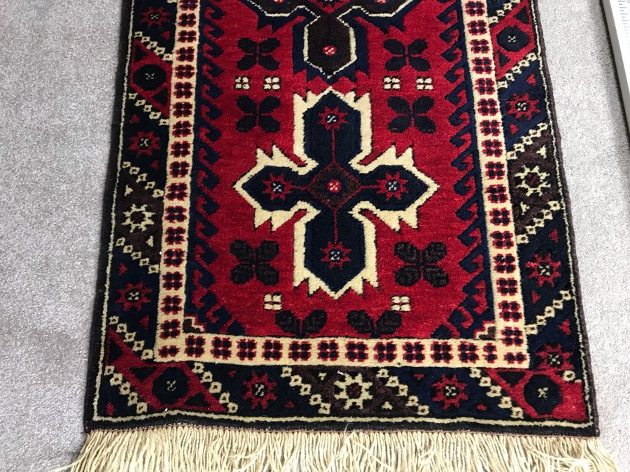 Turkish Hand Knotted Wool Runner Rug 9'4' X 2'4' - LJE [Photo 6]