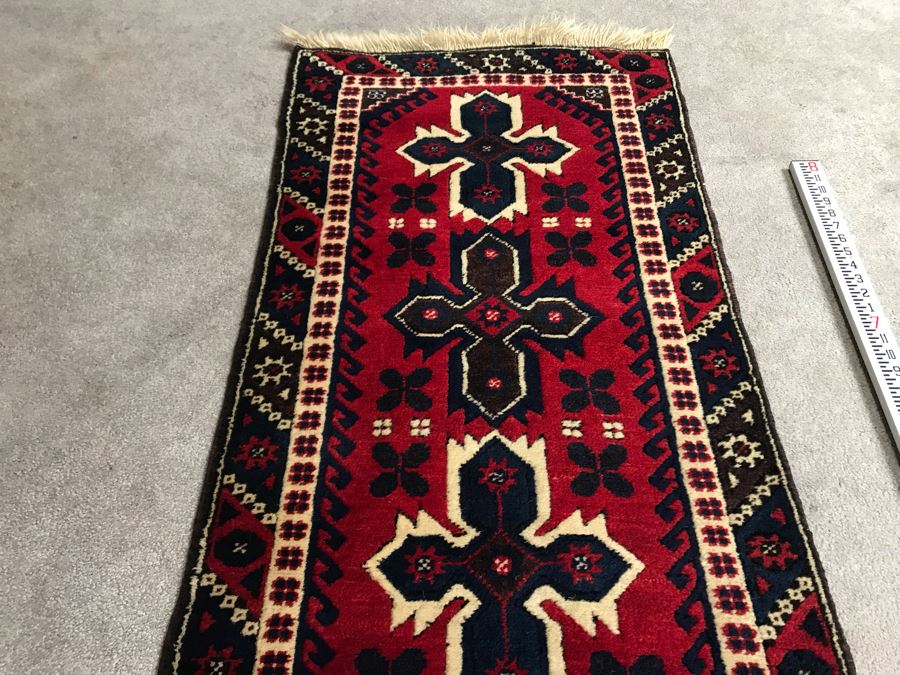 Turkish Hand Knotted Wool Runner Rug 9'4' X 2'4' - LJE [Photo 12]