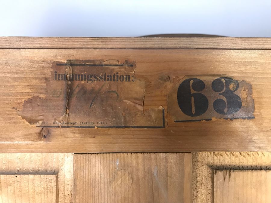 Stunning Hand Carved European Cabinet Armoire With (4) Wooden Shelves 50W X 21D X 84H - See Photos For Details - LJE [Photo 26]