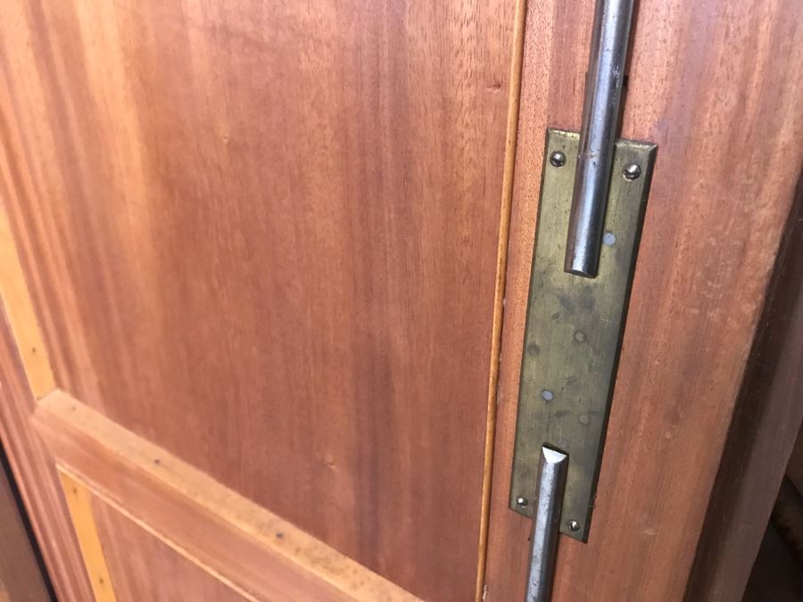 Stunning Hand Carved European Cabinet Armoire With (4) Wooden Shelves 50W X 21D X 84H - See Photos For Details - LJE [Photo 24]