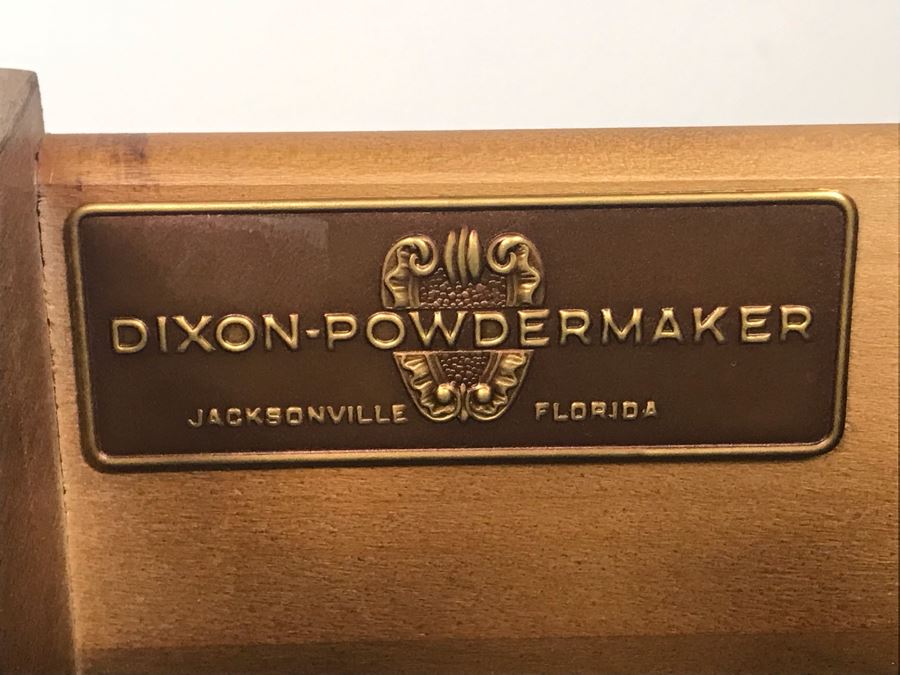 Vintage Dixon-Powdermaker Chest Of Drawers 2-Drawer Dresser Serpentine Commode Cabinet - LJE [Photo 8]