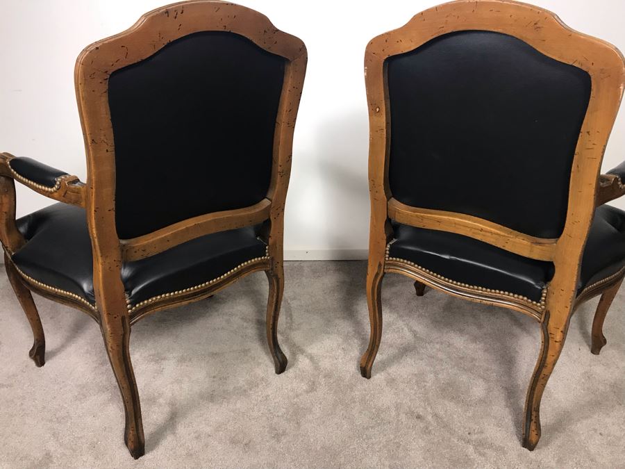 Pair Of Italian Accent Armchairs By Chateau D'ax Spa Milan Italy - LJE [Photo 7]