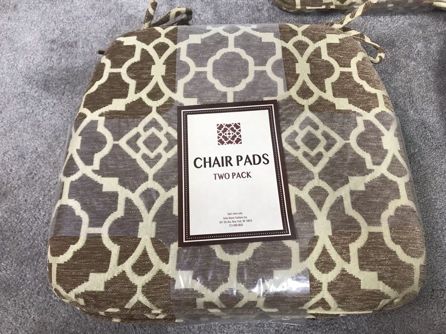 New Modern Chair Pads By Arlee Home Fashions - Total Of 6 Cushions - LJE [Photo 3]