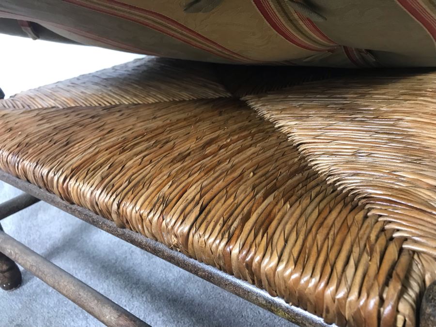 Brandywine Design Furniture Oversized Armchair With Ottoman Featuring Calico Corners Fabric Cushions - LJE [Photo 6]