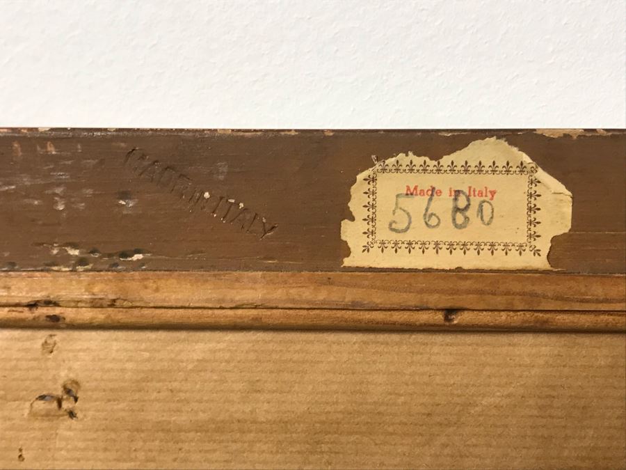 Vintage Italian Gilded Wooden Wall Mirror 18.5 X 33 - LJE [Photo 6]